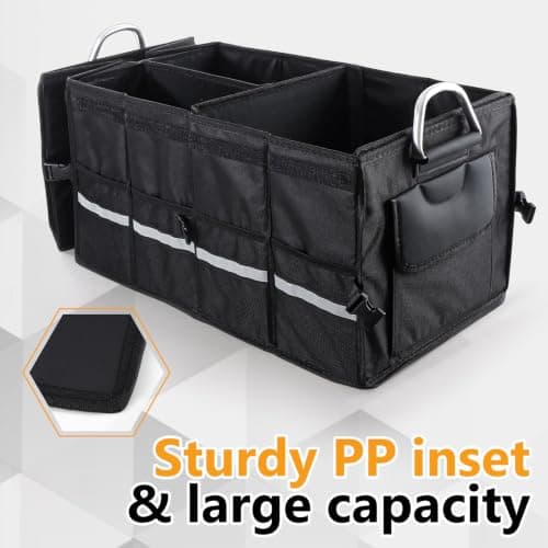 LDHHYH Car Boot Organiser, 90x35x30cm Foldable Car Boot Storage Organiser — view 5