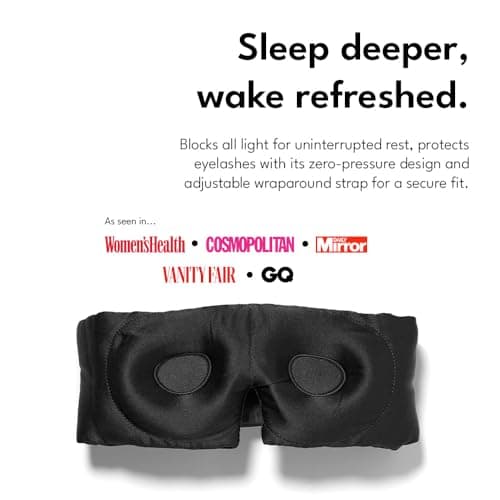Longevity Sleep Kit Bundle – 100% Mulberry Silk Eye Mask with Silver Ion Infusion & Deep Sleep Mist (60ml) – Blackout Sleep Mask + Natural Pillow Spray with Essential Oils for Restful Sleep — view 4