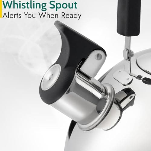Trail Whistling Camping Kettle, 2L, Silver — view 6