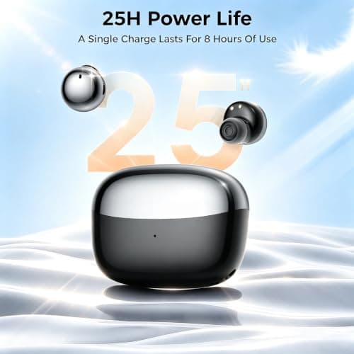LESUN Mini Wireless Earbuds, 2-in-1 Day & Night, Sleek Design, Bluetooth 6.0 Headphones with HIFI Stereo Sound, Noise Cancellation for Work, Leisure, or Side Sleeping — view 6