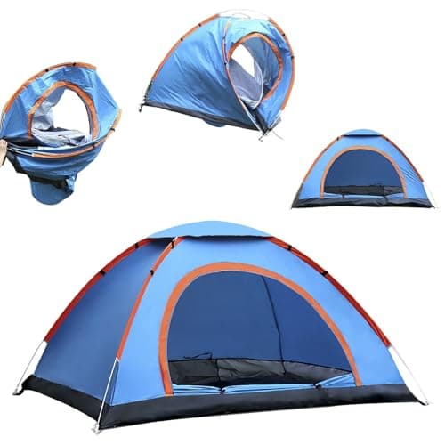 Pop Up Tent 2 Man, Waterproof Windproof Anti-UV Camping Tent, Instant Automatic Tent, Lightweight, for Beach, Outdoor, Traveling, Hiking, Camping, Fishing