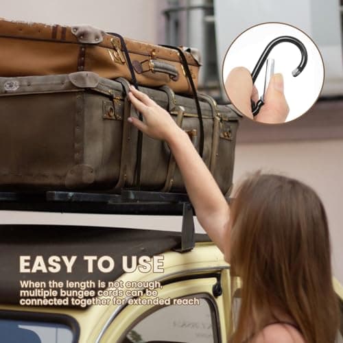 4Pcs 30cm Bungee Cords with Hooks Durable&Stretchable Bungee Straps — view 6
