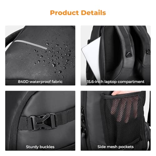 K&F CONCEPT Camera Backpack,25L Camera Bag for Photographers with Raincover — view 6
