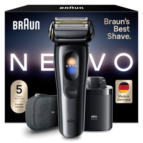 Braun NEVO Men’s Electric Shaver with AeroTouch Technology, Graphite