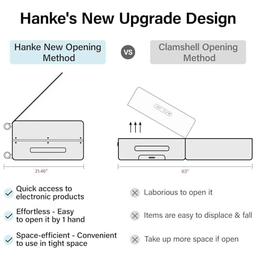 Hanke Expandable Luggage Top Opening Travel Luggage Rolling Suitcase with Cup Holder Hard Shell Suitcases with Wheels, Bamboo Green, 24 Inch EXT — view 2