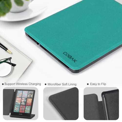 CoBak Case for 7" Kindle Paperwhite 12th Gen 2024 & Colorsoft, Jade — view 4