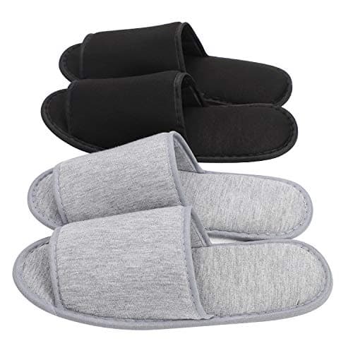 XINCHIA Portable Travel Slippers Foldable Open Toes Sandals Non-Disposable Cotton Hotel Spa Slippers Guest Room Unisex Indoor House Floor Footwear Anti-skid Business Travel Trip Flight Shoes Footwear — view 3