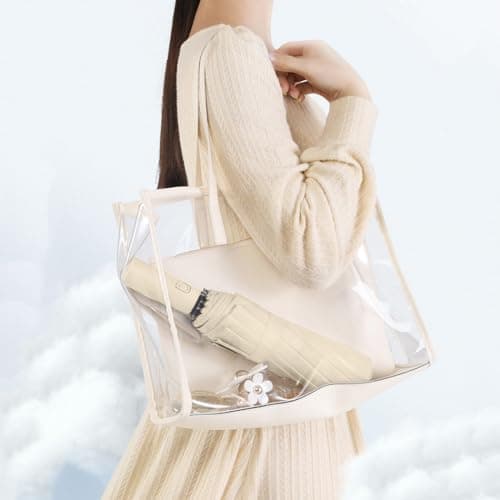 Maibar Umbrella Windproof Strong 24 Ribs Compact Umbrellas Sun UV Protection spf 50 Folding Travel Large Auto Open Close Umbrellas Umbrella (Beige) — view 3