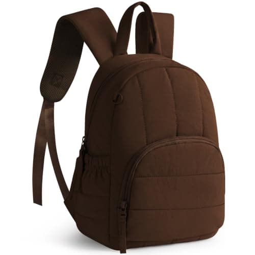 AOOSA Backpacks for Women, Lightweight Small Backpack, Brown