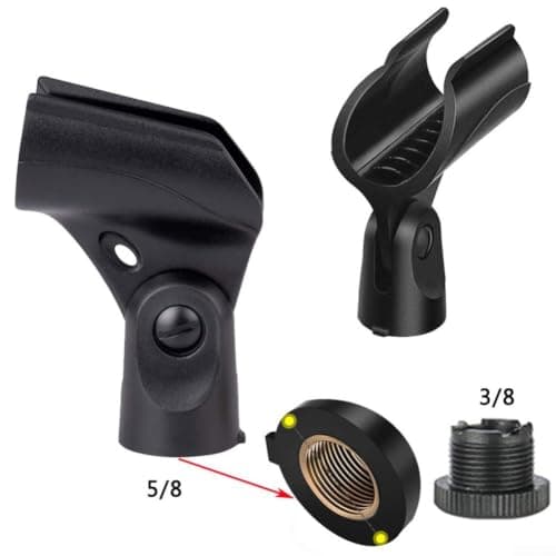 Microphone Clip 25mm, 5/8 to 3/8 Adapter for SM57 Mic Stand — view 4