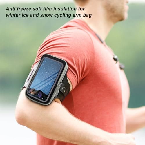 Electric Heating Phone Bag, 20x12cm Black Thermal Storage Case with 17x9cm Compartment for Smartphones, Travel, Outdoor, Daily Use, Warm Protection, Portable — view 4