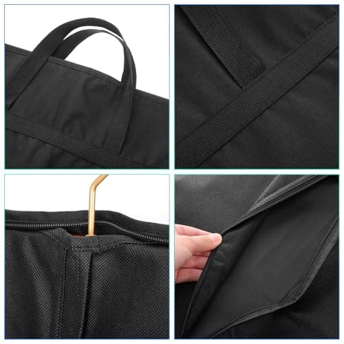 UKCOCO Large Capacity Oxford Fabric Suit Bag with Zipper Design for Graduation Period and Back to School, Garment Bag for Travel, Closet Storage and Ironing, Suitable for Multiple Suits, — view 3