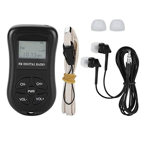 Digital FM Radio with LCD Display - Portable Personal Mini Radio with Earphones, Headphones and Lanyard for Gym Sports — view 6