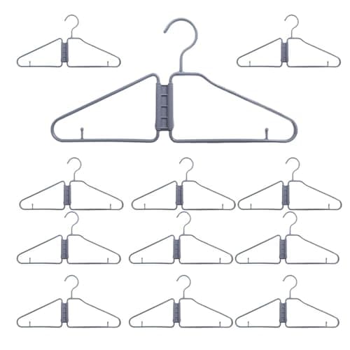 Folding Clothes Hanger 12 Pieces Portable Clothing Home Accesories — view 6