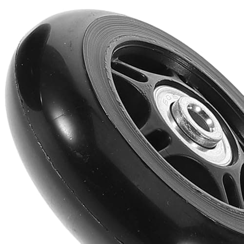 Sewroro 2pcs Replacement Rubber and Metal Suitcase Wheels with Silent Operation and Smooth Glide, Universal Luggage Wheel Replacement Kit for Suitcases and Scooters, Easy to Repair — view 2