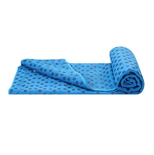 voidbiov Yoga Mat Towels With Mesh Carrying Bag, Quick Dry Non Slip Dot Grip Bikram Pilates Towel, Extra Long (185 x 62 cm, 73" x 24") — view 3