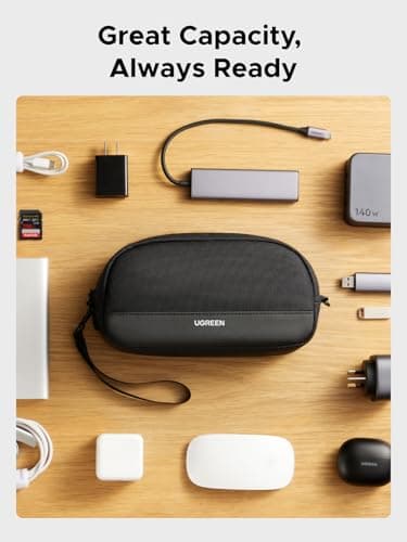 UGREEN Travel Tech Pouch, Cable Organiser Bag, Travel Essentials Organiser — view 2