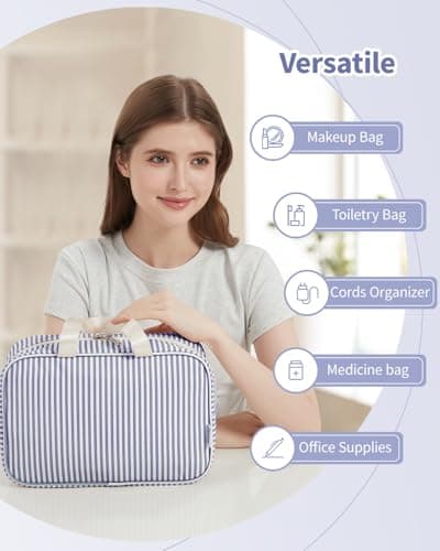 Narwey Large Toiletry Bags for Women,Travel Wash Bag Women for Toiletries — view 6