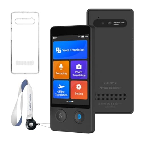 XUPURTLK Language Translator Device W12, Voice Translator Device Two Way
