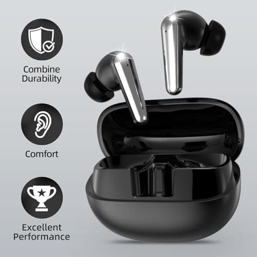 CXPSUE Wireless Earbuds 2 Pack, ANC in-Ear Bluetooth Headphones, Big Bass Durable, Lightweight Design for Noisy Factories, Gym, and Travel, 60 Hour Long Playtime — view 6