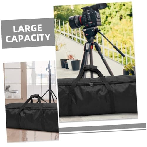 SHINEOFI 2pcs Oxford Cloth Tripod Carry Bag Lightweight Zipper Storage Case for Photographic Equipment Large Capacity Carrier for Travel and Photography Accessories — view 2