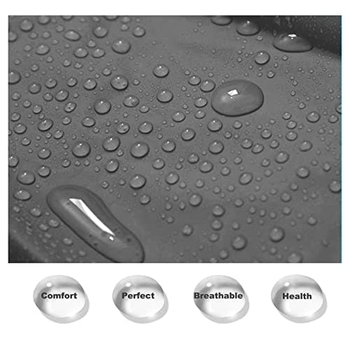 Kcmell Raincoat Adult Portable Rain Ponchos, Waterproof Rain Poncho for Men and Women, Black Transparent Rain Coats Reusable EVA Rainwear for Hiking Camping and Travel (Size XL) — view 5