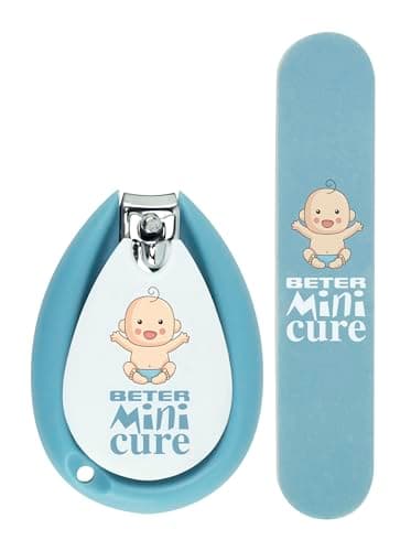 Beter - Baby Minicure Manicure and Pedicure Set, Nail Clippers and File for Newborns and Toddlers, Baby Hygiene Kit, Gift for Newborns, Newborn Baby Care Set, in Blue