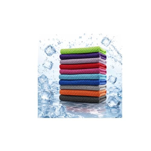 10Pack Cooling Towel,Soft Breathable IceTowel CoolingTowels,Microfibre CoolingTowel for Neck & Face,Quick Dry Gym Towel,Cooling Ice Towels for Women Men,SportsTowels for Running Yoga Camping,Fitness