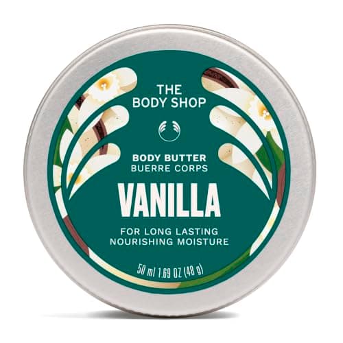 The Body Shop Vanilla Body Butter, Rich Hydrating Moisturiser, 50ml
