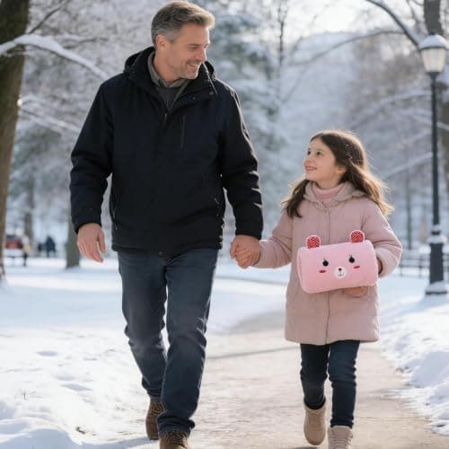 Plush Bunny Hand Warmer Muff Soft Pillow | Cute Warm For Kids Travel — view 2