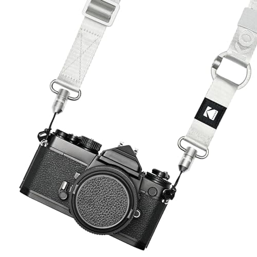 KODAK Multi-Purpose Camera Strap (Silver) - Quick-Release, Adjustable, Lightweight, Durable Metal Swivels, Neck Shoulder Strap for SLR, Compact Cameras, Smart Phones — view 3