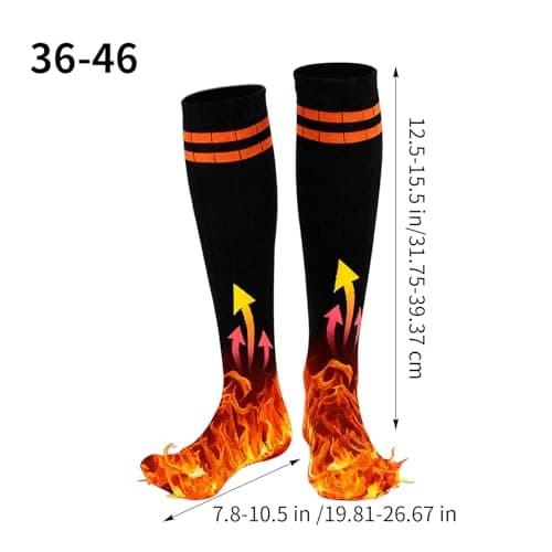 Heated Socks for Men Quick Heating Long Lasting Thermal Washable Adults — view 5