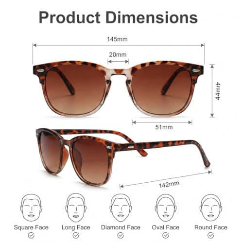 Lumoia 4Pcs Sunglasses for Women, Retro Ladies Polarized Sunglasses UV400 — view 2