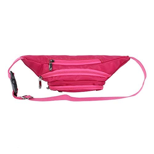 Bumbags and Fanny Packs for Running Hiking Waist Bag Outdoor Sport Hiking Waistpack for Men Women (Rose Red) — view 5