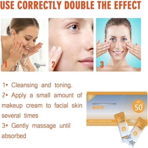 50 Pack Mini Sunscreen Travel Size,SPF 50+ Waterproof & Long Lasting — view 4