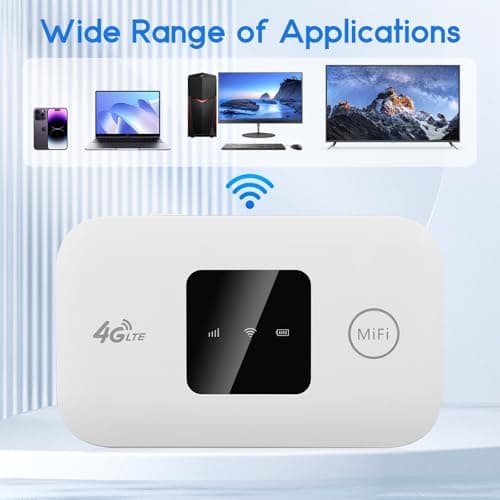 4G/5G MiFi Router,Portable Wifi Travel Router with SIM Card Slot,Pocket 4G LTE Internet Hotspot Up To 10 Users for Travel Phone Computer Laptop — view 5