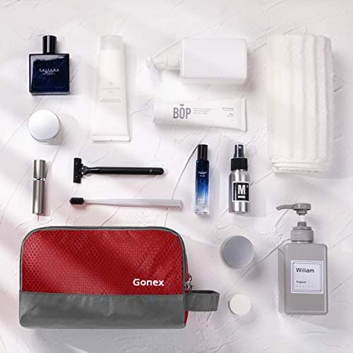 Gonex Men's Toiletry Bag, Water-Resistant Nylon Travel Wash Shower Bag — view 5
