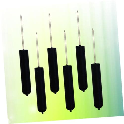 Black Plastic Push Pins 6 Pcs Cylinder Head for Travel Maps — view 4