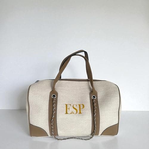 Personalised Duffel Bag with Initials – Custom Travel Holdall for Men or Women, Customised Gym Bag, Weekend Overnight Bag, Sports Bag, Monogrammed Luggage, Gift for Him or Her — view 2