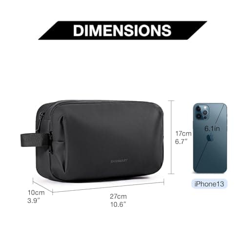 BAGSMART Men's Wash Bag, Large Capacity Travel Toiletry Bag & Wet Pocket — view 3