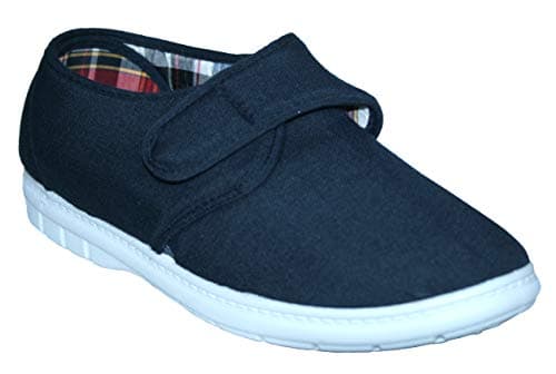 Mens Wider Fitting Casual Holiday Beach Walking Canvas Pump Trainers Deck Shoes Loafer Size 7-12 (Kevin Navy, UK Footwear Size System, Adult, Men, Numeric, Medium, 9)