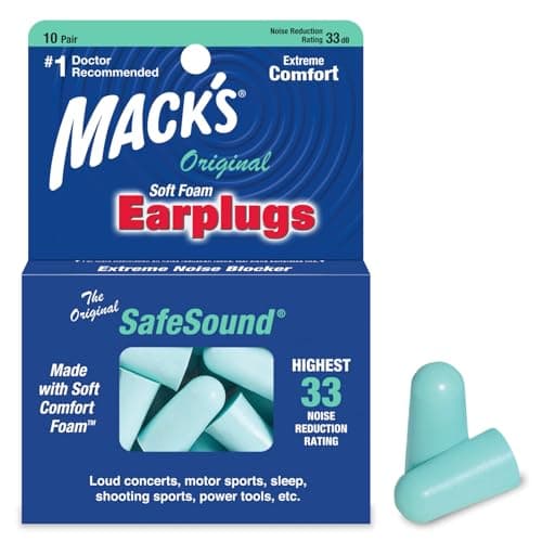 Mack's Original Ear Plugs (10 Pair) - Mint Green