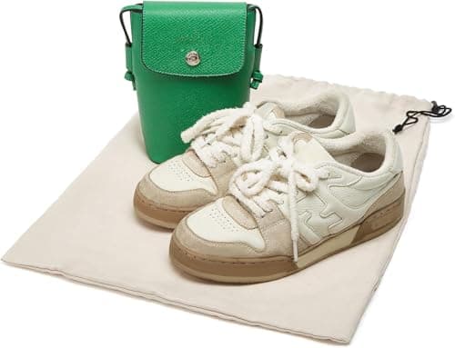 4 Pcs 45 x 35 cm Travel Shoe Bags for Packing with Drawstring,Beige — view 5