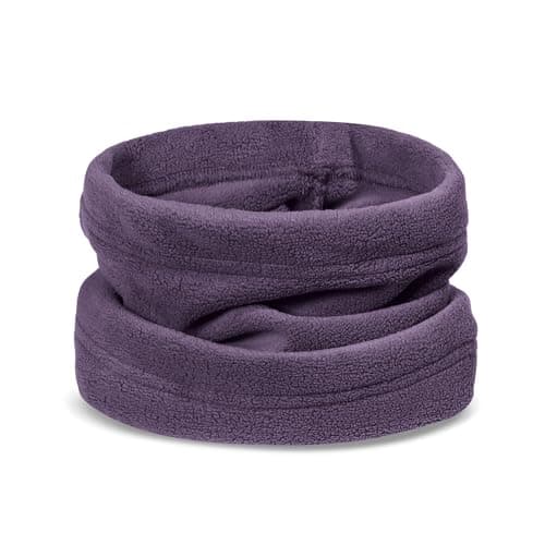 Clakllie Warm Polar Fleece Neck Gaiter Thermal Snood for Men Winter Face Mask Windproof Bandana Adjustable Face Covering Scarf for Skiing Motorcycle Outdoor Sports Running Cycling,HB25W1-Purple — view 5
