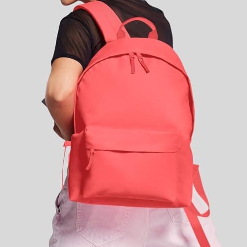Aremie Plain Backpack Casual Daypack School College Work Travel Leisure Rucksack Bag 18 Litres 31 x 42 x 21cm French Navy Blue — view 2