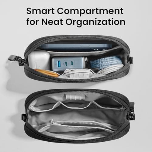 tomtoc Electronics Organizer Travel Case, Cable Organizer for Essentials — view 2