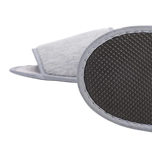 ITODA Portable Travel Slippers Folding Open Toe Sandals Non-Disposable Spa Hotel Slippers Washable Cotton Party Guest Room Indoor Shoes Women Men Business Anti-skid Trip Flight Slippers — view 6