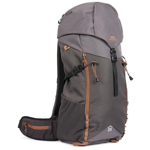 Trespass 35L Hiking Rucksack Pass Dark Grey in Size - Medium — view 2