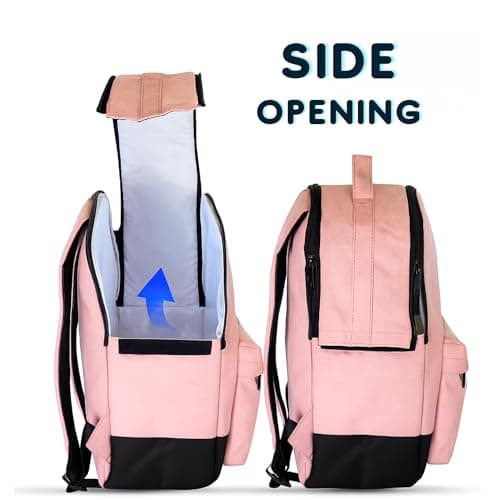 iN Cooler Backpack Insulated Lunch Bag for Men Women - Pink - Large Capacity Picnic Cooler, Camping Beach Travel Bag, Leakproof, Easy Carry Size 28x15x39cm, Backpack — view 3