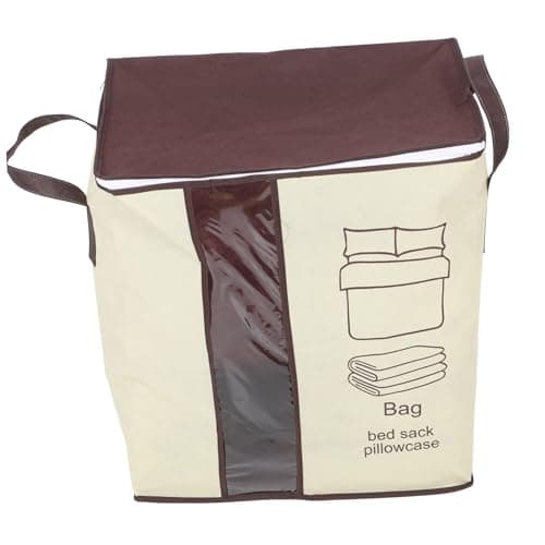 Alipis Large Nonwoven Clothes Storage Bag Zippered Foldable Rectangular
